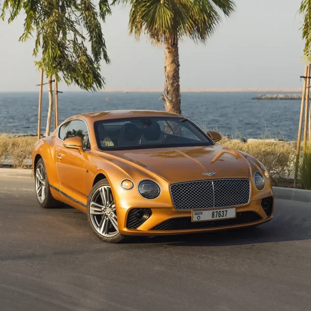 Bentley Continental GT Special Gold Edition available through primerentalcar.com