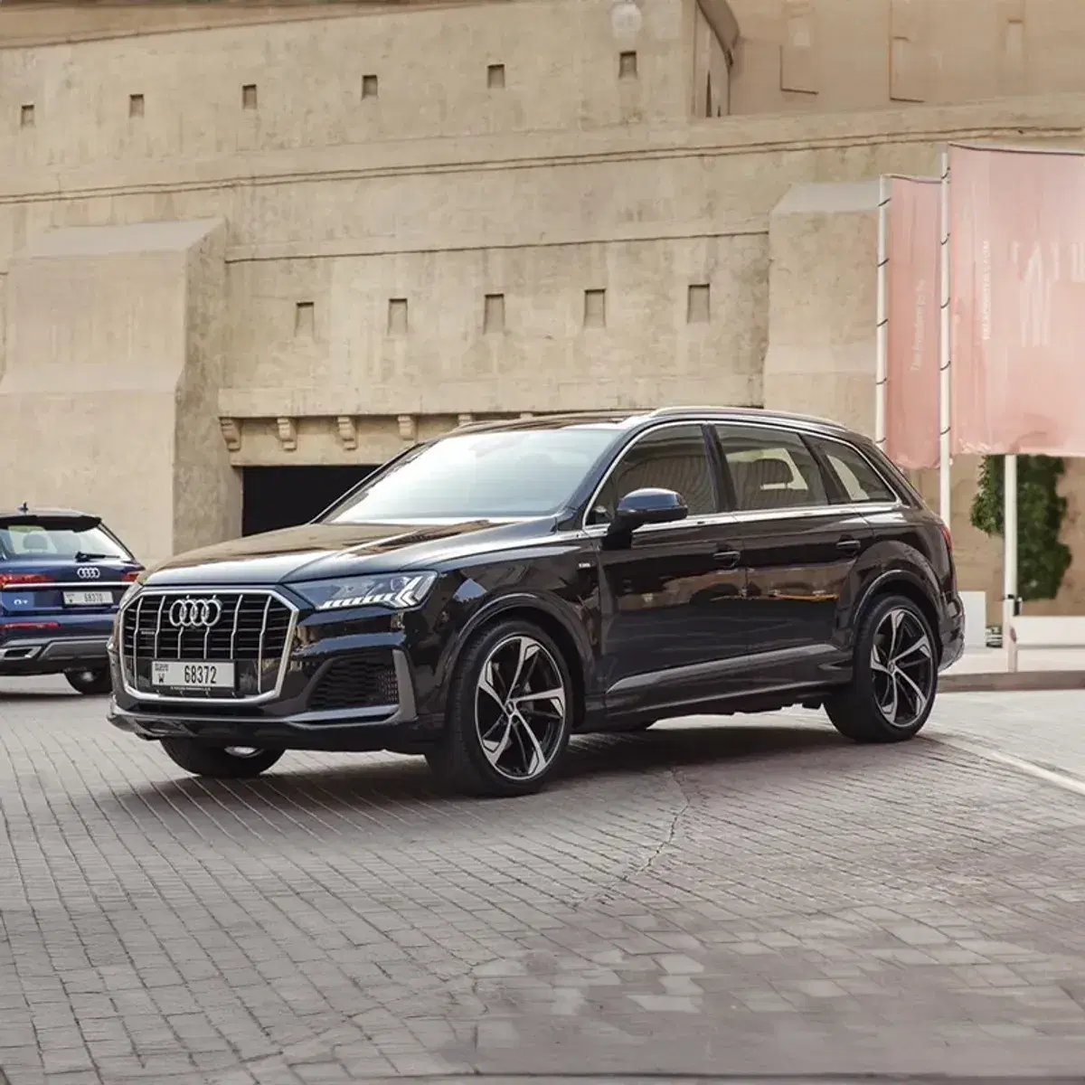 Audi Q7 2023 Full option Dark Blue available through primerentalcar.com